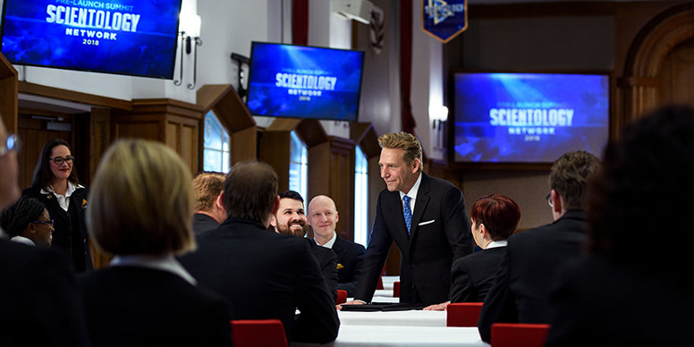 David Miscavige giving preview to the executive directors of Churches throughout the world